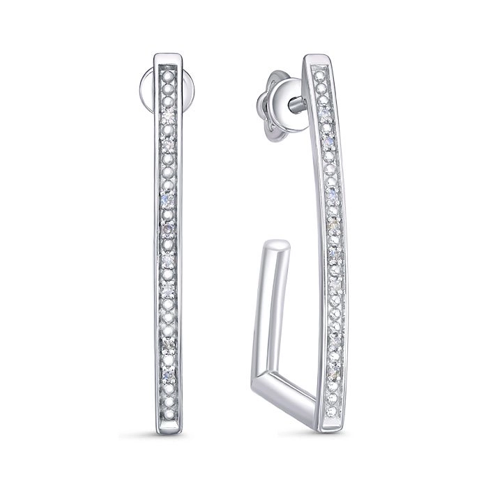 Серьги Family Jewelry С1655/Ag-620 5,1гр.