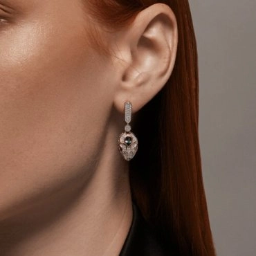 Серьги SOKOLOV 728758 вес 7.42 г золото, фианит 