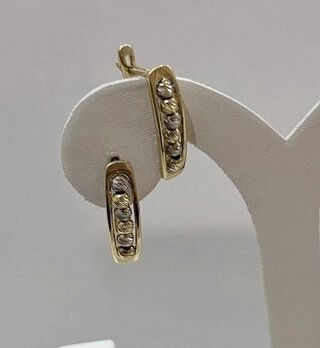 Серьги Exclusive Gold 755787 вес 3.62 г золото, без вставок 