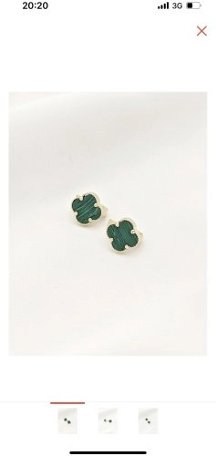 Серьги Italian Gold 65555555 вес 2.6 г золото, малахит 