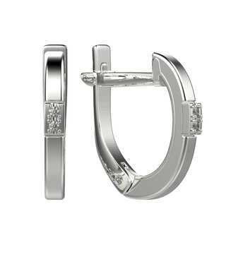 Серьги Family Jewelry С1661Ю/Ag-620 1,7гр.