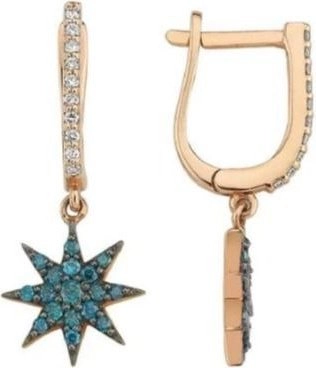 Серьги BG 1298 2,286гр 0,32ct.