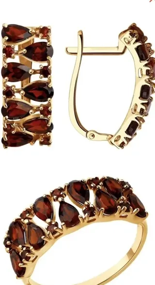 Серьги 585 ЗОЛОТОЙ 714434\724551ZAR 6.37гр 