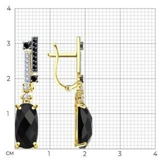 Серьги Sokolov 724375-2 3.42гр 