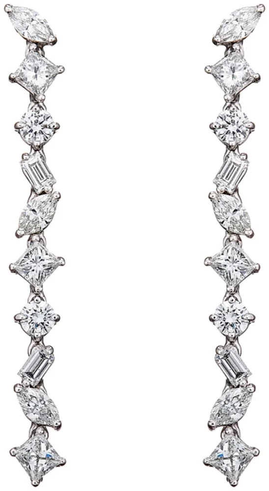 Серьги Damiani 14021 д 3,74гр 1,85ct.