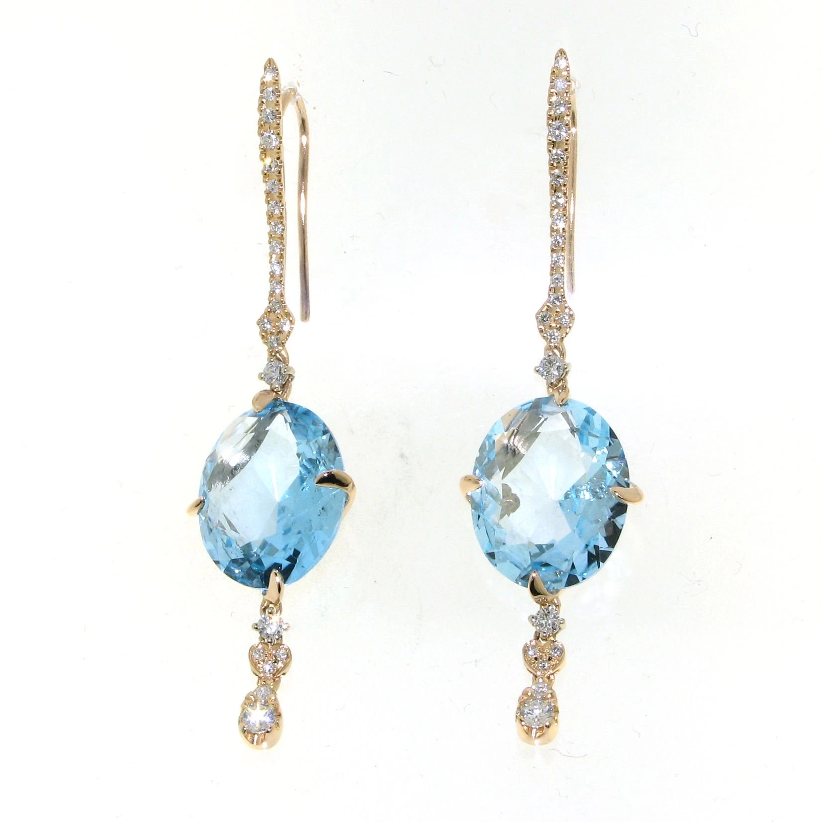 Серьги Casato 1870 cas 4,58гр 0,58ct 19,80ct.