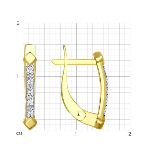 Серьги Sokolov 27145-2 1,51гр. 
