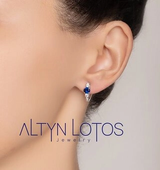 Серьги Кристалл NL890 3,75гр. 