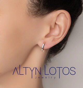 Серьги Кристалл NL328 2,35гр. 