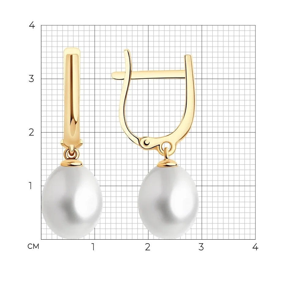 Серьги Sokolov 792351 3.44гр  - фото 3