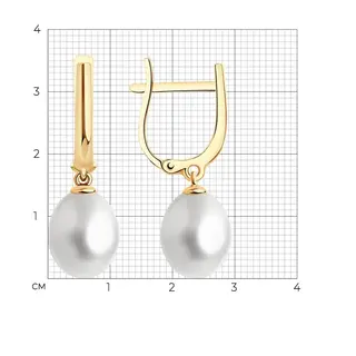 Серьги Sokolov 792351 3.44гр  - фото 3