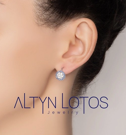 Серьги Кристалл NI463 4,37гр. 