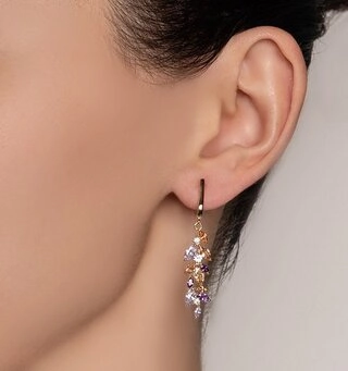 Серьги Кристалл NH174 4,73гр. 