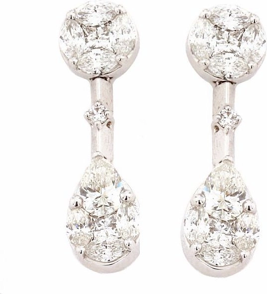 Серьги Crivelli Design 4661/5444 crv 4,8гр 1,57ct.