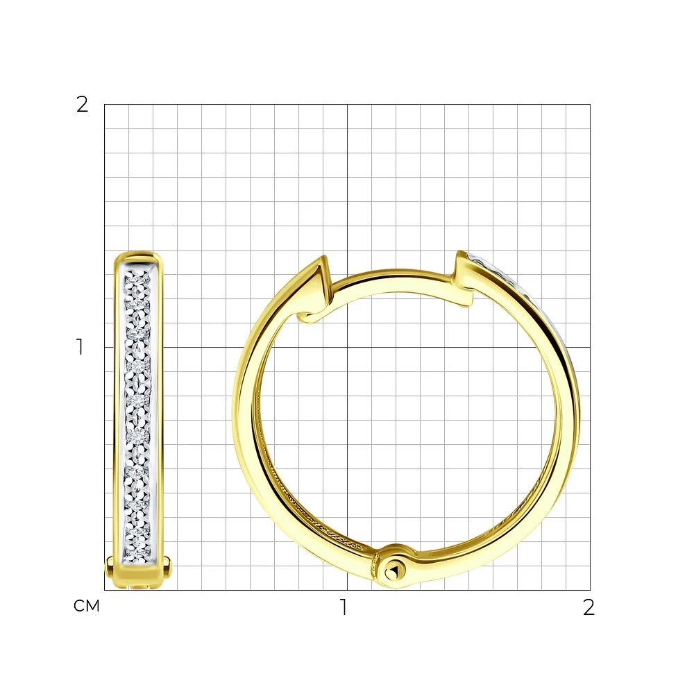 Серьги Sokolov 1022151-2 1,52гр.  - фото 2