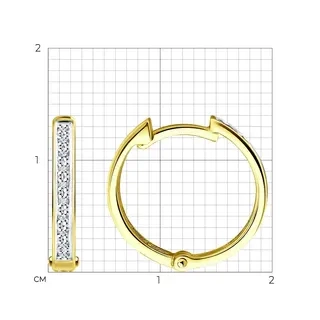 Серьги Sokolov 1022151-2 1,52гр.  - фото 2