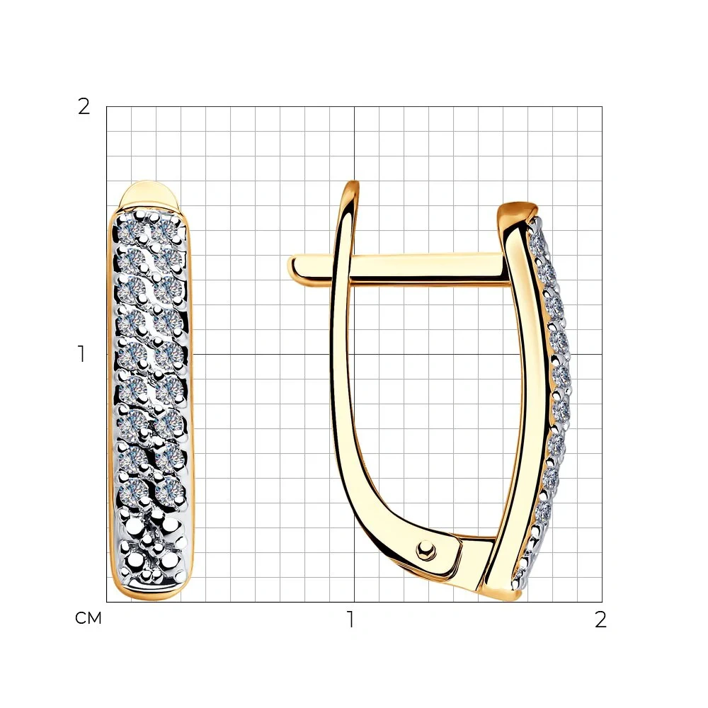 Серьги Sokolov 1021306 2.14гр  - фото 3