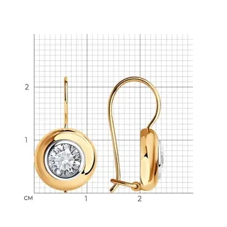 Серьги Sokolov 027339 3,38гр. 