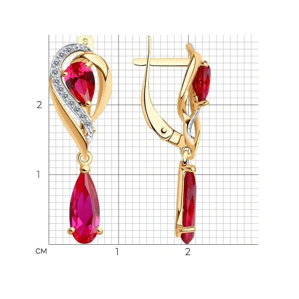 Серьги Sokolov 724967 2.93гр  - фото 2