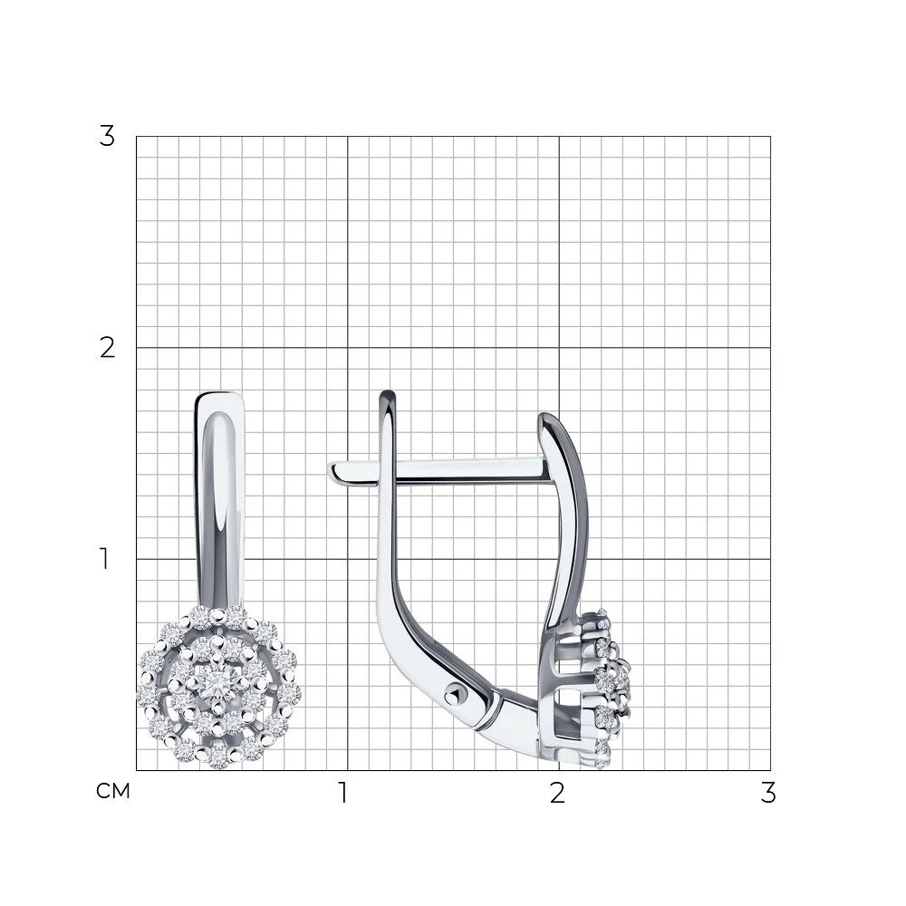 Серьги Sokolov 52-220-02092-1 2.46гр 