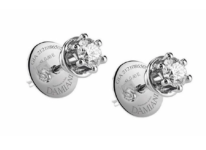 Серьги Damiani 81100303 3.48гр 0.3крт 