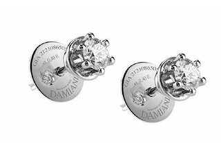 Серьги Damiani 81100312 3.4гр 0.3крт 