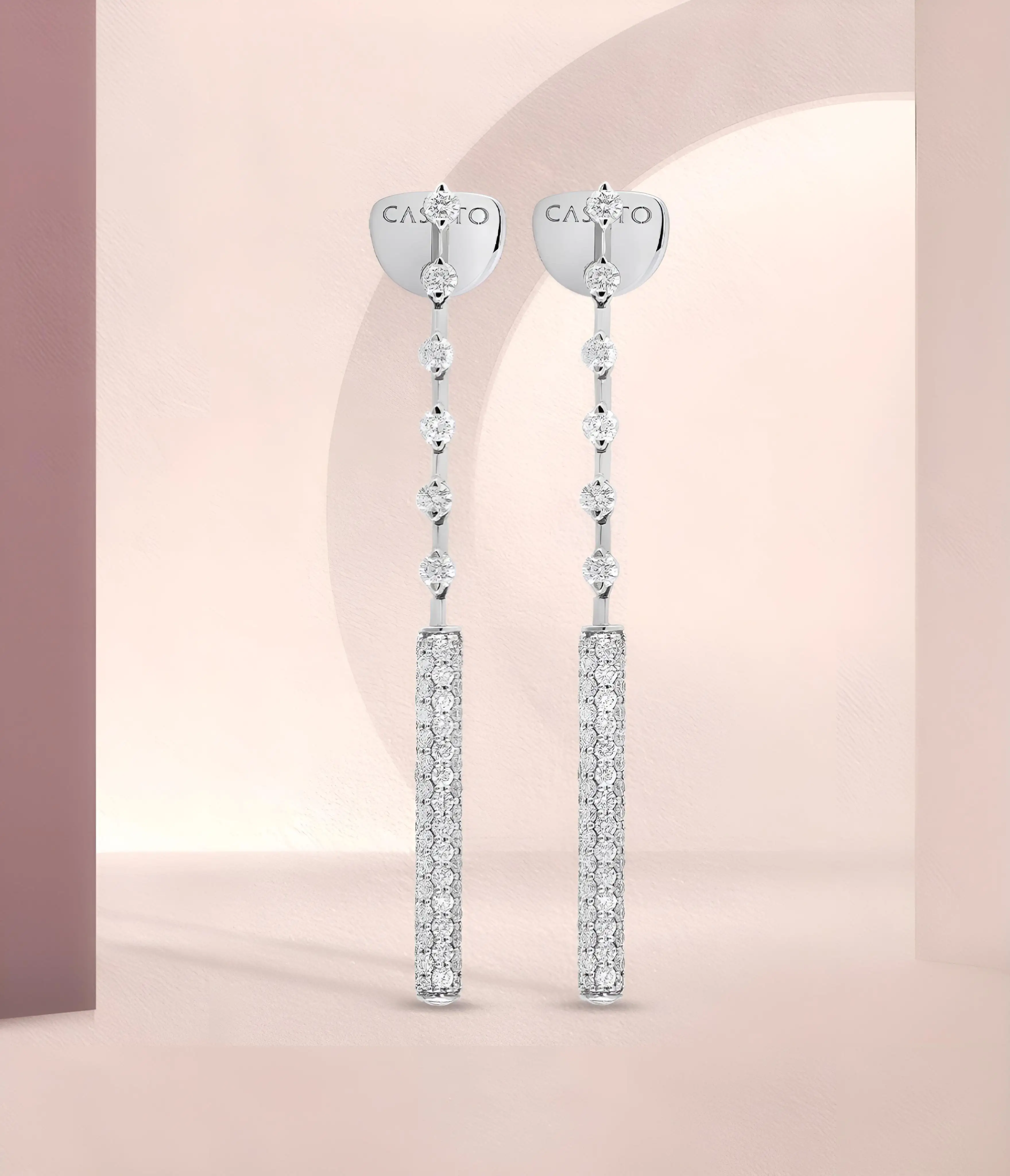 Серьги Casato ORX1405BT-W 7.51гр 2.3крт 