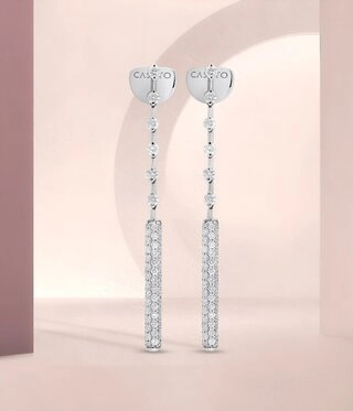 Серьги Casato ORX1405BT-W 7.51гр 2.3крт 