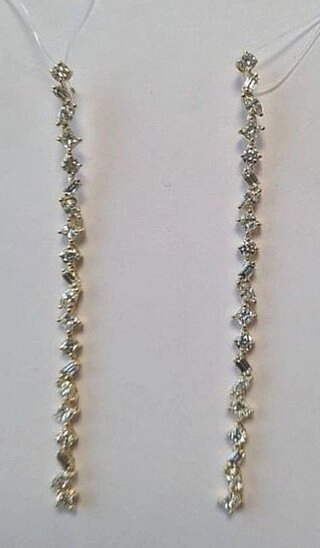 Серьги Damiani 14750 7.66гр 