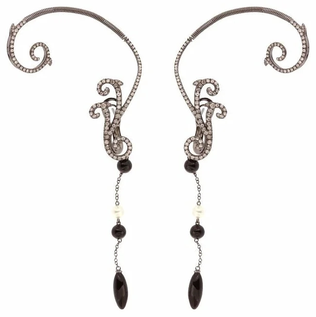 Серьги Damiani 11515/6457&nbsp;д&nbsp;15,5гр 0,3гр 1,7ct, 