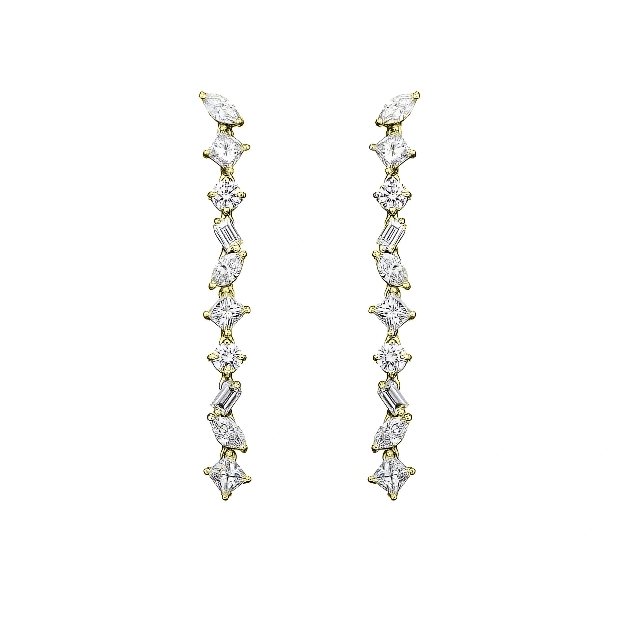 Серьги Damiani 81092671 3.6гр 1.89крт 