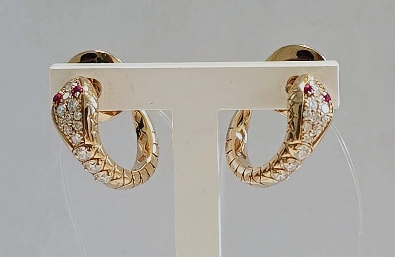 Серьги Crivelli 8843 5,6гр 0,26 крт 