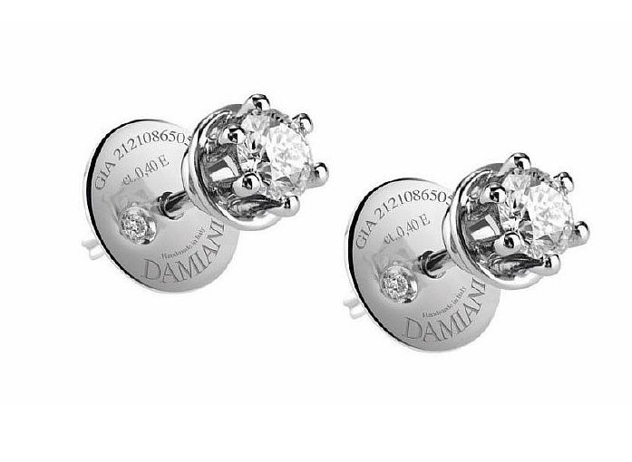 Серьги Damiani 81100302 3.38гр 0.31крт 