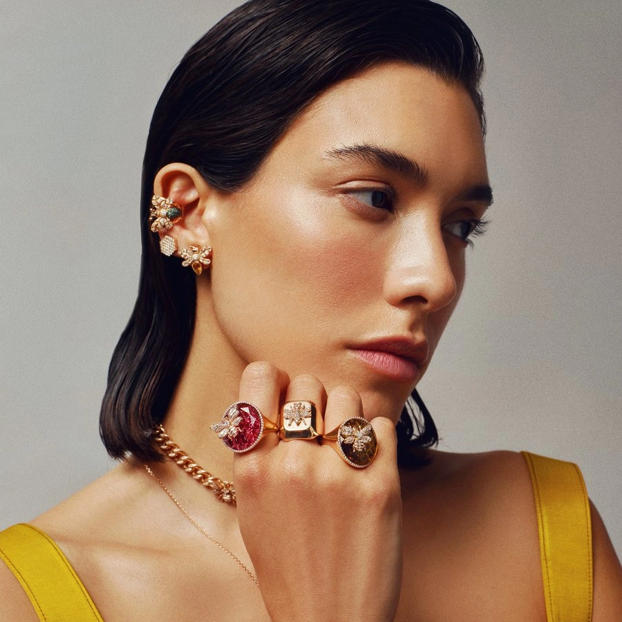 Серьги Bee Goddess PTKMTCTRCKPGKP 2.25гр 0.23крт 