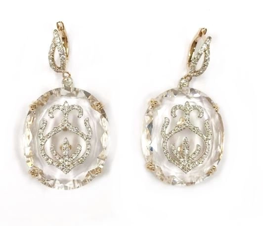 Серьги Casato 1997 cas 7,18гр 0,75ct 48,51ct. 