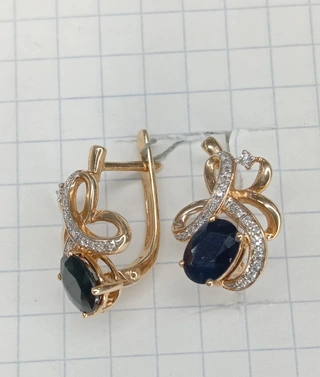 Серьги Камея 1202И047080 4,33гр.