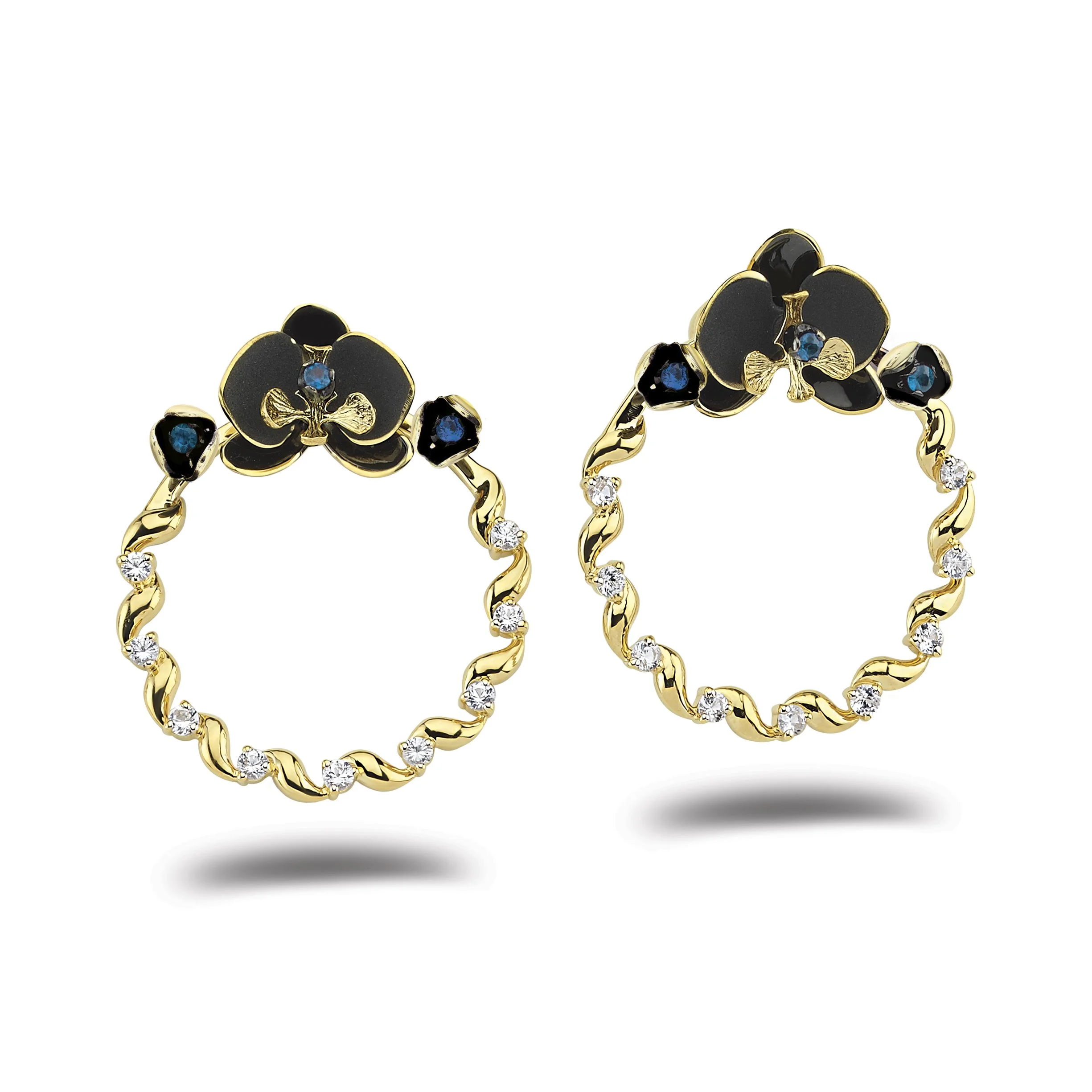 Серьги Roberto Bravo E01191930 8,24гр 0,52ct 0,18ct. 