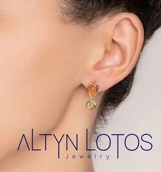 Серьги Кристалл NI745 4,43гр. 