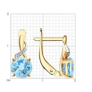 Серьги Sokolov 72-00007 2.1гр  - фото 3
