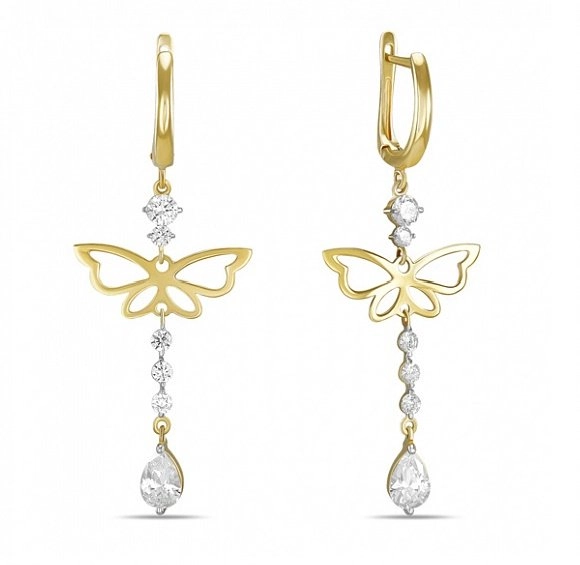 Серьги Лукас E01-Z-59621-Z 2,8гр. 