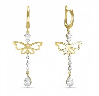 Серьги Лукас E01-Z-59621-Z 2,8гр. 