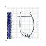 Серьги Sokolov 2020836-3 2.39гр  - фото 3