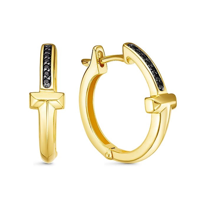 Серьги Family Jewelry С1347/Ag-607/1ПОЗ 4,5гр.