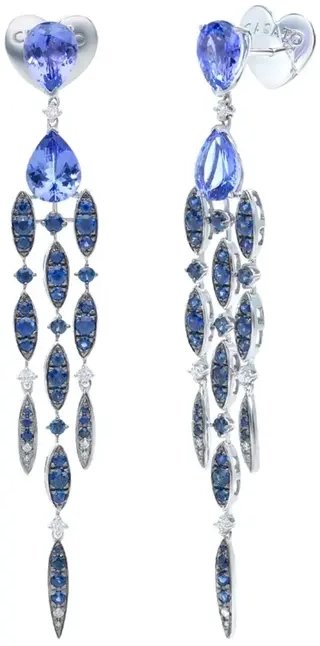 Серьги Casato 1186 cas 12,5гр 0,26ct 6,3ct 1,95ct. 