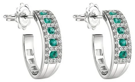 Серьги Damiani 12618&nbsp;д 7,0гр 0,204ct 0,31ct. 