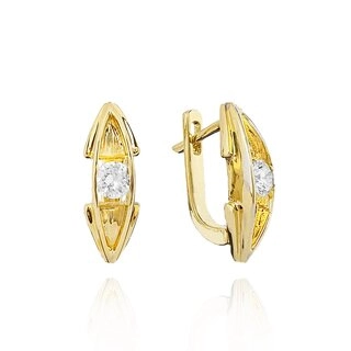 Серьги Goldos Premium SDE2603 4,2гр 0,52ct.