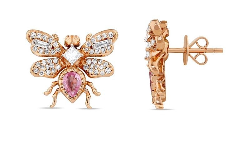 Серьги Bee Goddess PTKMCPSKPGKP 5.71гр 0.63крт 