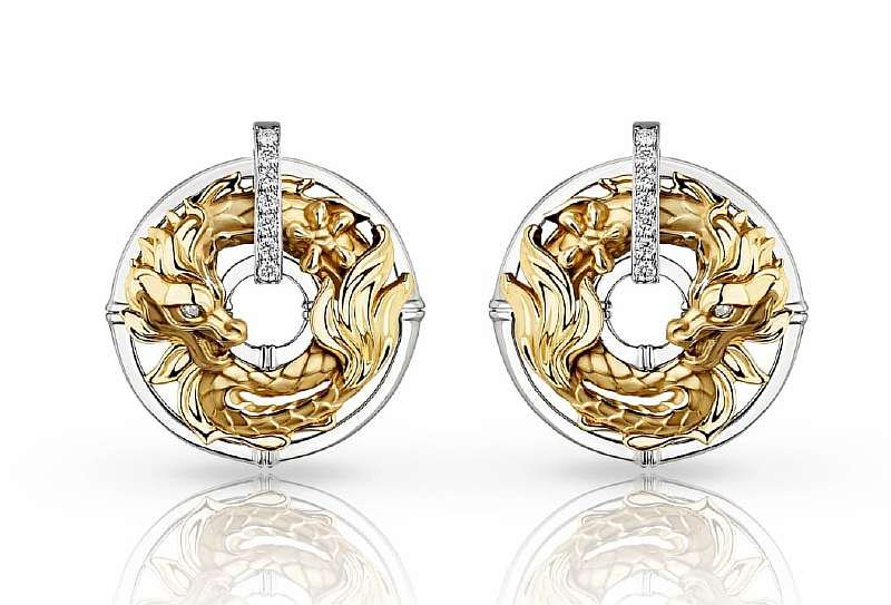 Серьги Carrera y Carrera 0112.3 14.75гр 0.19крт 