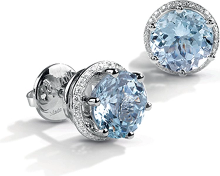 Серьги Damiani 12932 д 6,30гр 0,224ct 1,0ct. 