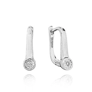 Серьги Goldos Premium DE4009W 2,7гр 0,02ct.